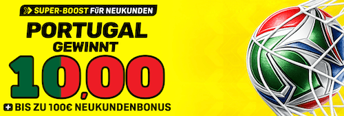 Boost auf Portugal gewinnt gegen Kolumbien bei DAZN Bet