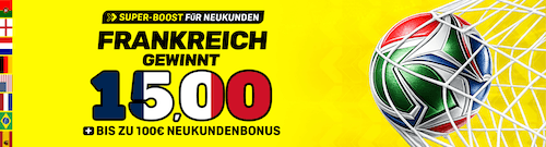 Boost auf Frankreich gegen Spanien im WM-Halbfinale bei DAZN Bet