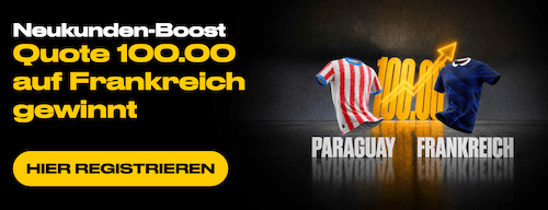 Boost auf Frankreich gegen Paraguay bei bwin im Achtelfinale der WM