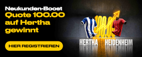 Boost auf Hertha gegen Heidenheim bei bwin am 15.8.2026
