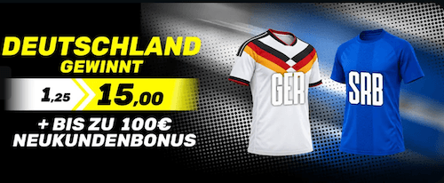 Deutschland Boost gegen Serbien bei DAZNBet