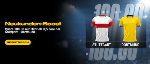 Stuttgart vs. Dortmund Boost bei bwin Sportwetten für den 19.9.2026