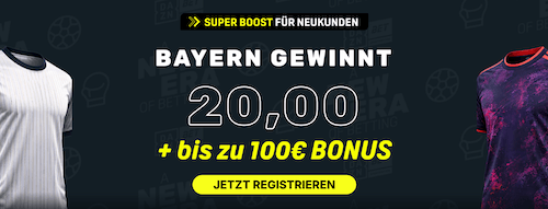 Boost auf Viking gegen die Bayern am 13.10.2026 bei DAZN Bet